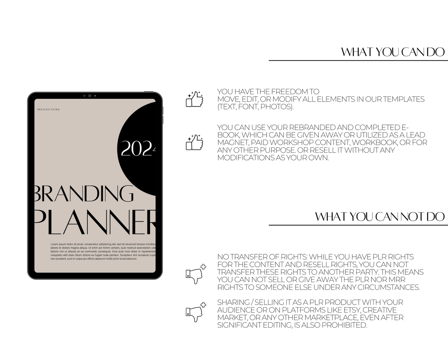 PLR 2024 Branding Planner