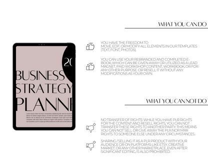 PLR 2024 Business Strategy Planner