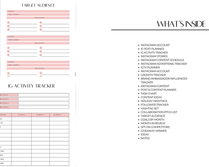 PLR Instagram Planner