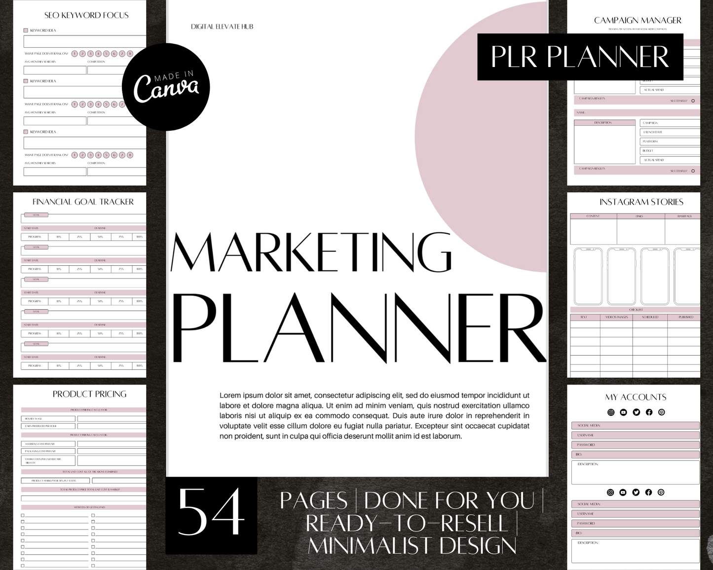 PLR Marketing Planner