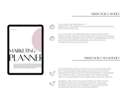 PLR Marketing Planner