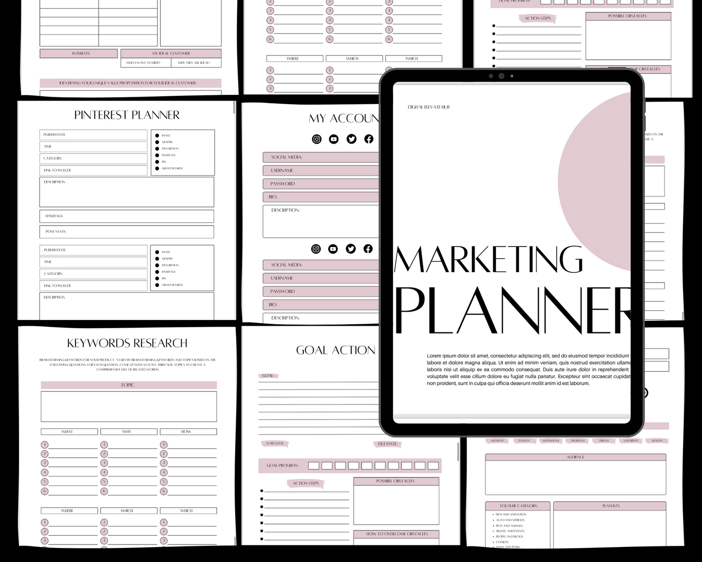 PLR Marketing Planner