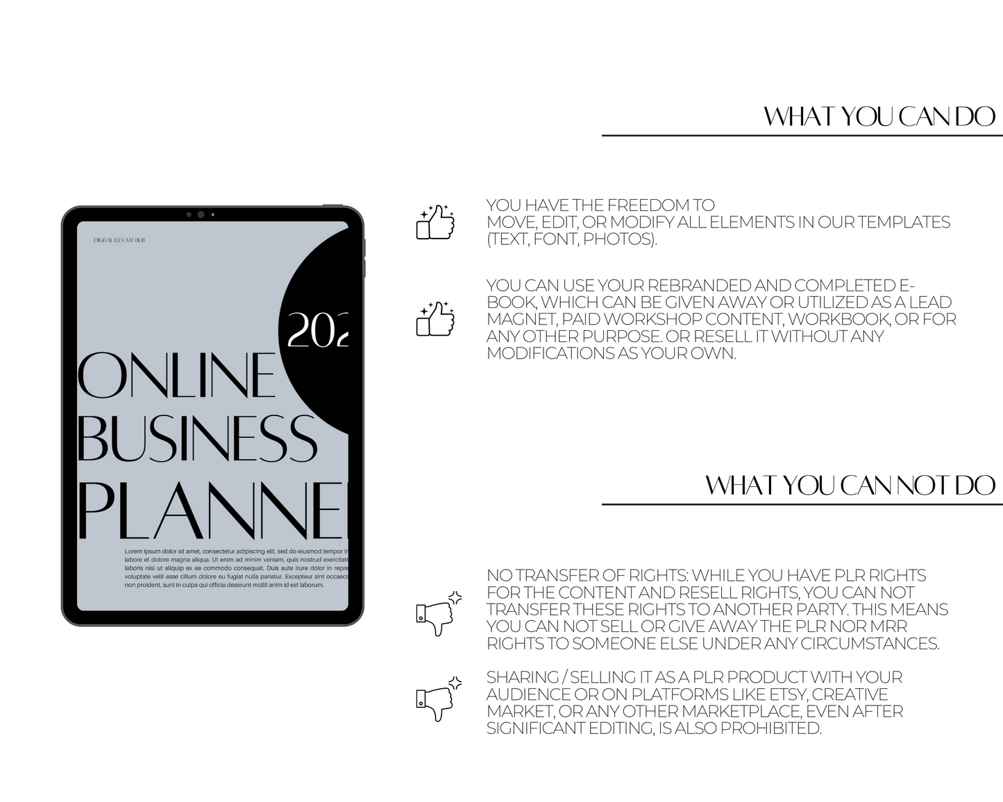 PLR 2024 Online Business Planner