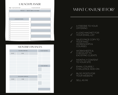 PLR 2024 Online Business Planner