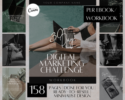 PLR 30 Day Digital Marketing Challenge Workbook