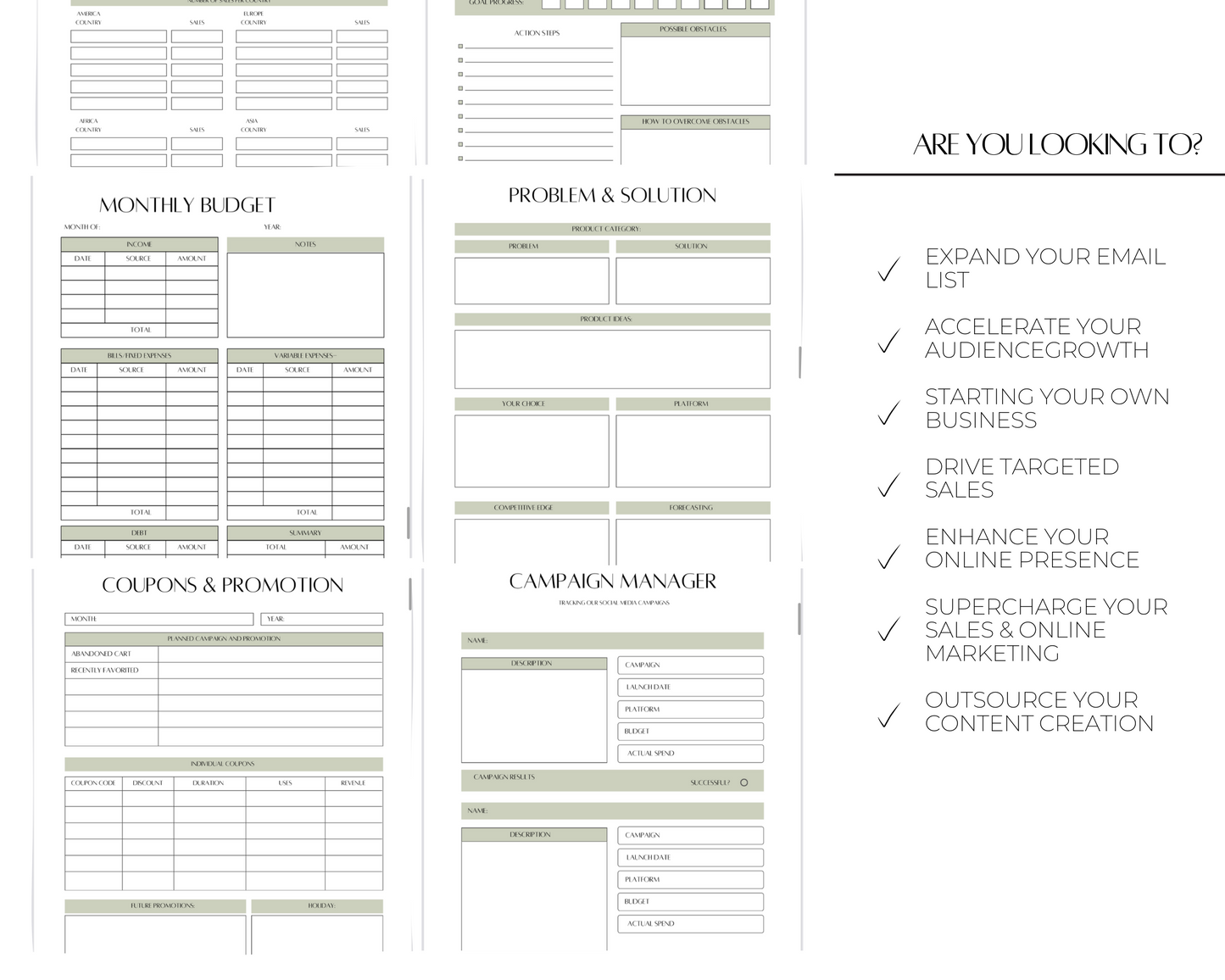 PLR 2024 Side Hustle Planner