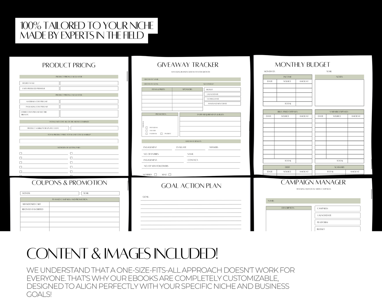 PLR 2024 Side Hustle Planner