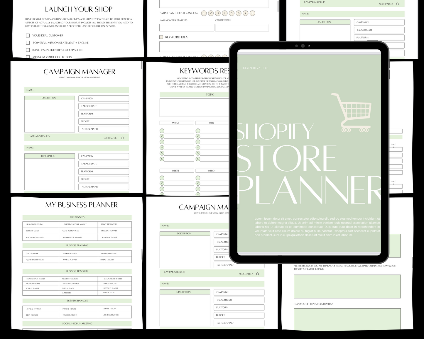 PLR Shopify Store Planner