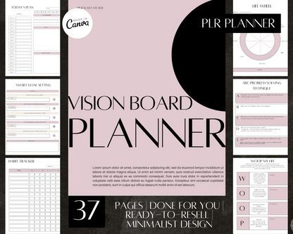 PLR Vision Board Planner